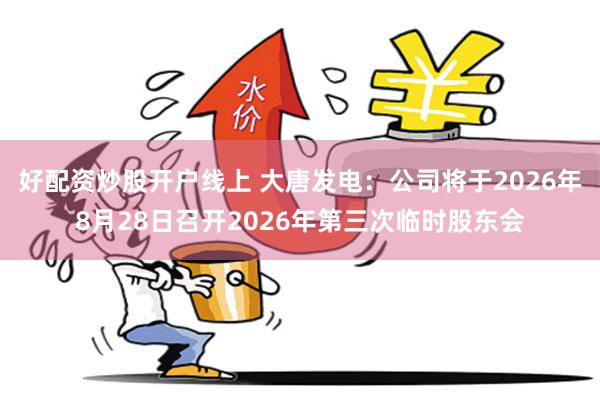 好配资炒股开户线上 大唐发电：公司将于2026年8月28日召开2026年第三次临时股东会