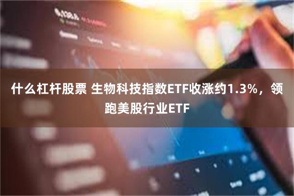 什么杠杆股票 生物科技指数ETF收涨约1.3%，领跑美股行业ETF