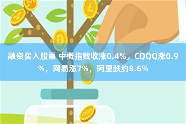 融资买入股票 中概指数收涨0.4%，CQQQ涨0.9%，网易涨7%，阿里跌约8.6%