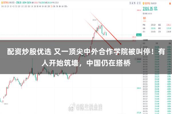 配资炒股优选 又一顶尖中外合作学院被叫停!有人开始筑墙,中国仍在搭桥